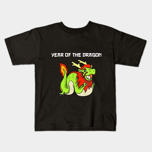 Dragon Zodiac Kids T-Shirt by WildSloths
